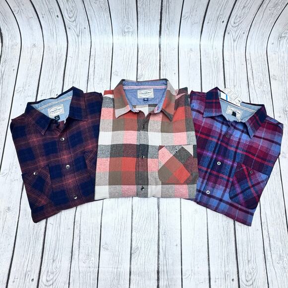 Flag & Anthem Men's Flannel Button Up Shirt Bundle Size X-Large - Picture 1 of 10